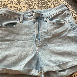 Light Blue Denim Women's Shorts